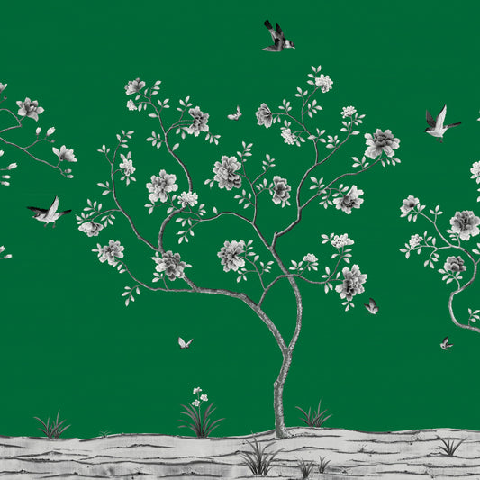 Eternal Spring Mural by Phillip Jeffries in Green (PJ 10224)