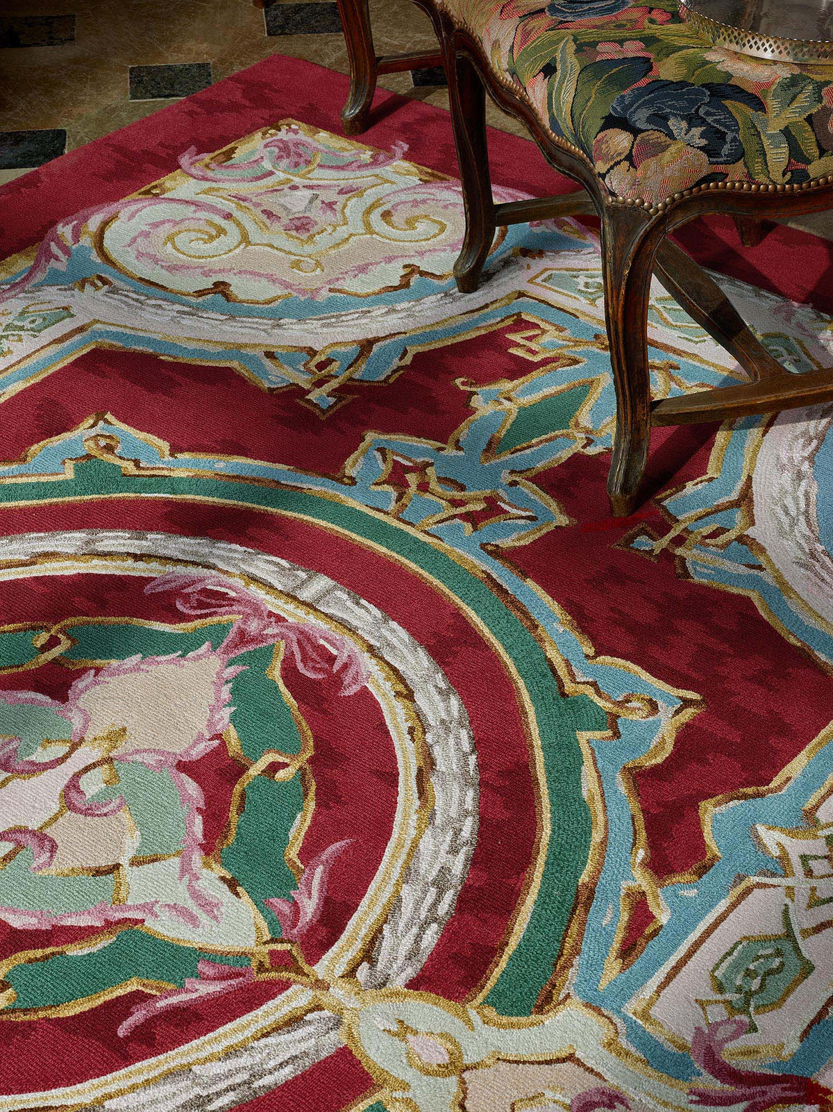 Eugenie Rug by Braquenié shown in a room setting (view 1)