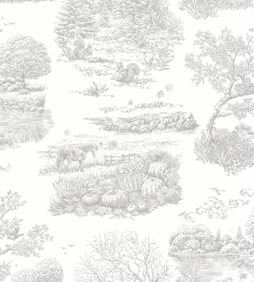 Eve Toile Wallpaper by Ohpopsi Dove