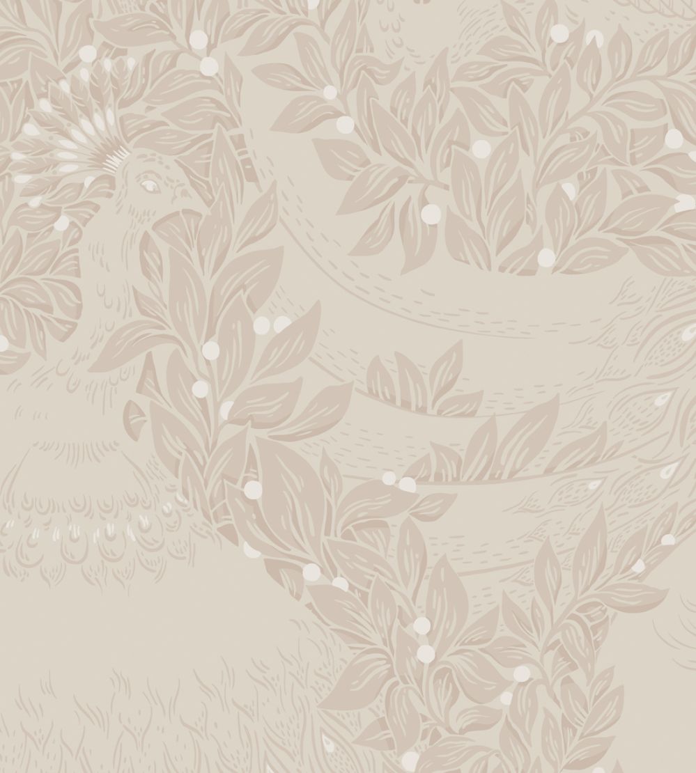Evelina Wallpaper by Sandberg Blush