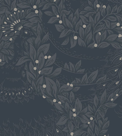 Evelina Wallpaper by Sandberg Indigo Blue
