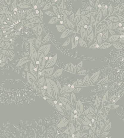 Evelina Wallpaper by Sandberg Sage Green