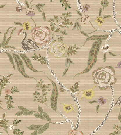 Eversley Fabric by Parker & Jules Coral Moss