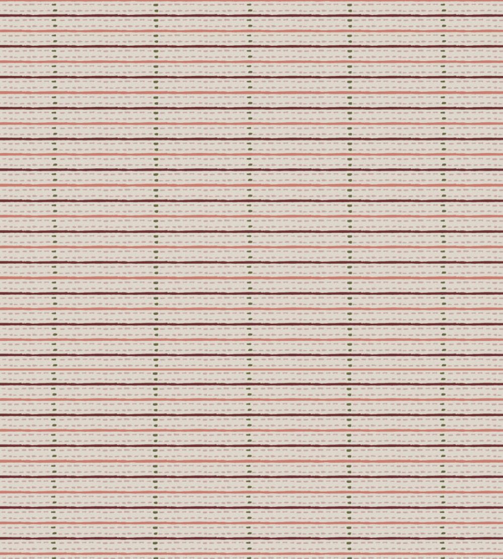 Eversley Stripe Fabric by Parker & Jules Ground Sepia
