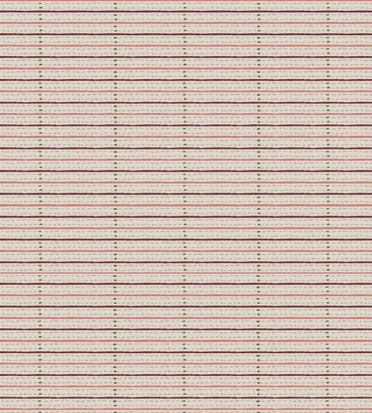 Eversley Stripe Fabric by Parker & Jules Ground Sepia