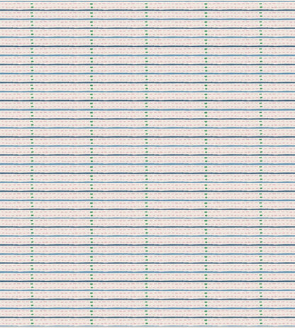 Eversley Stripe Fabric by Parker & Jules Jade Rose