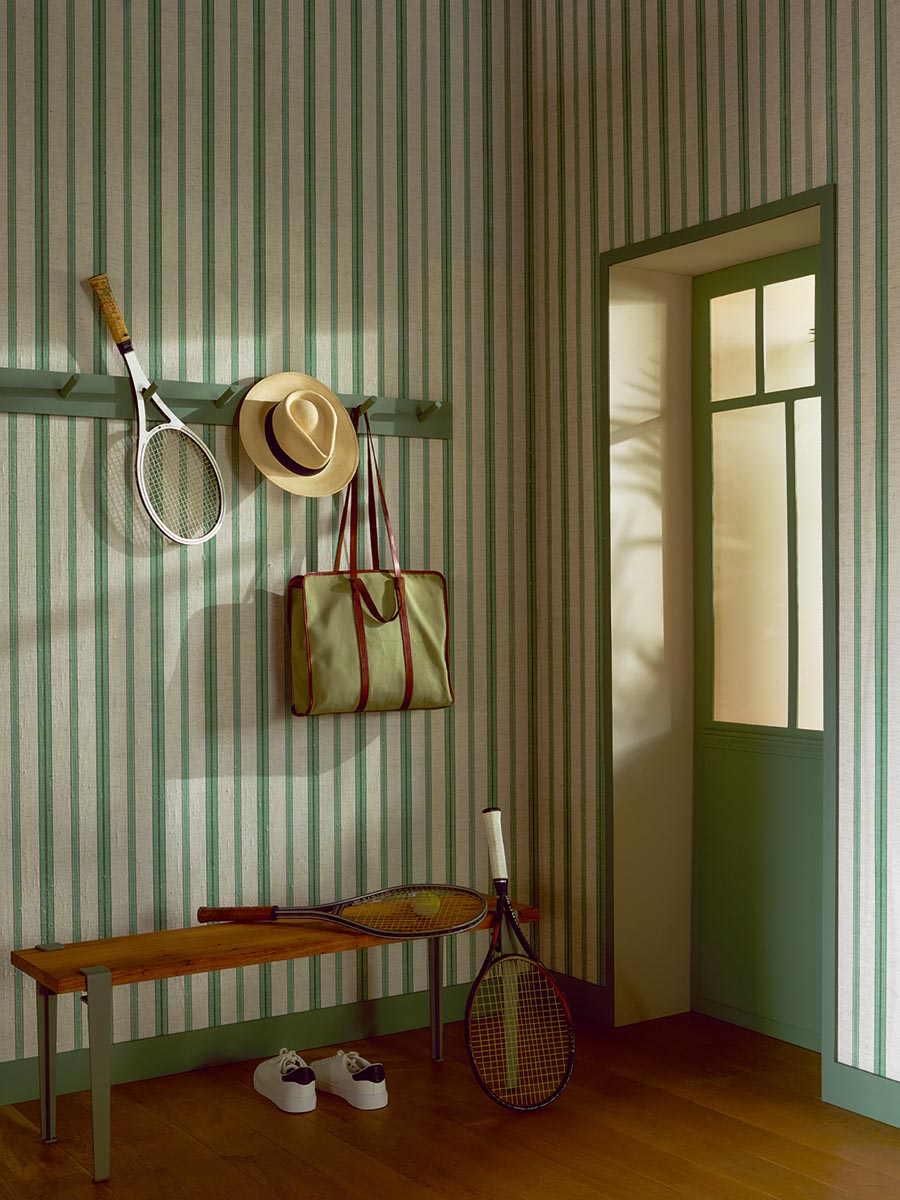 Evros Wallpaper by Pierre Frey shown in a room setting (view 1)