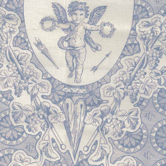 Excelsior Lulworth Blue fabric by Quadrille