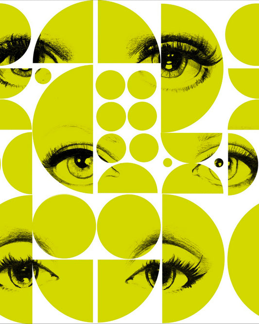 Eyes and Circles Green wallpaper by MINDTHEGAP