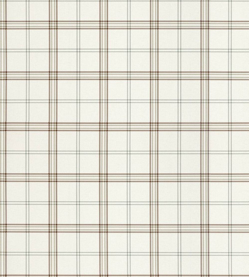 Ezra Plaid Wallpaper by Scalamandre Mocha