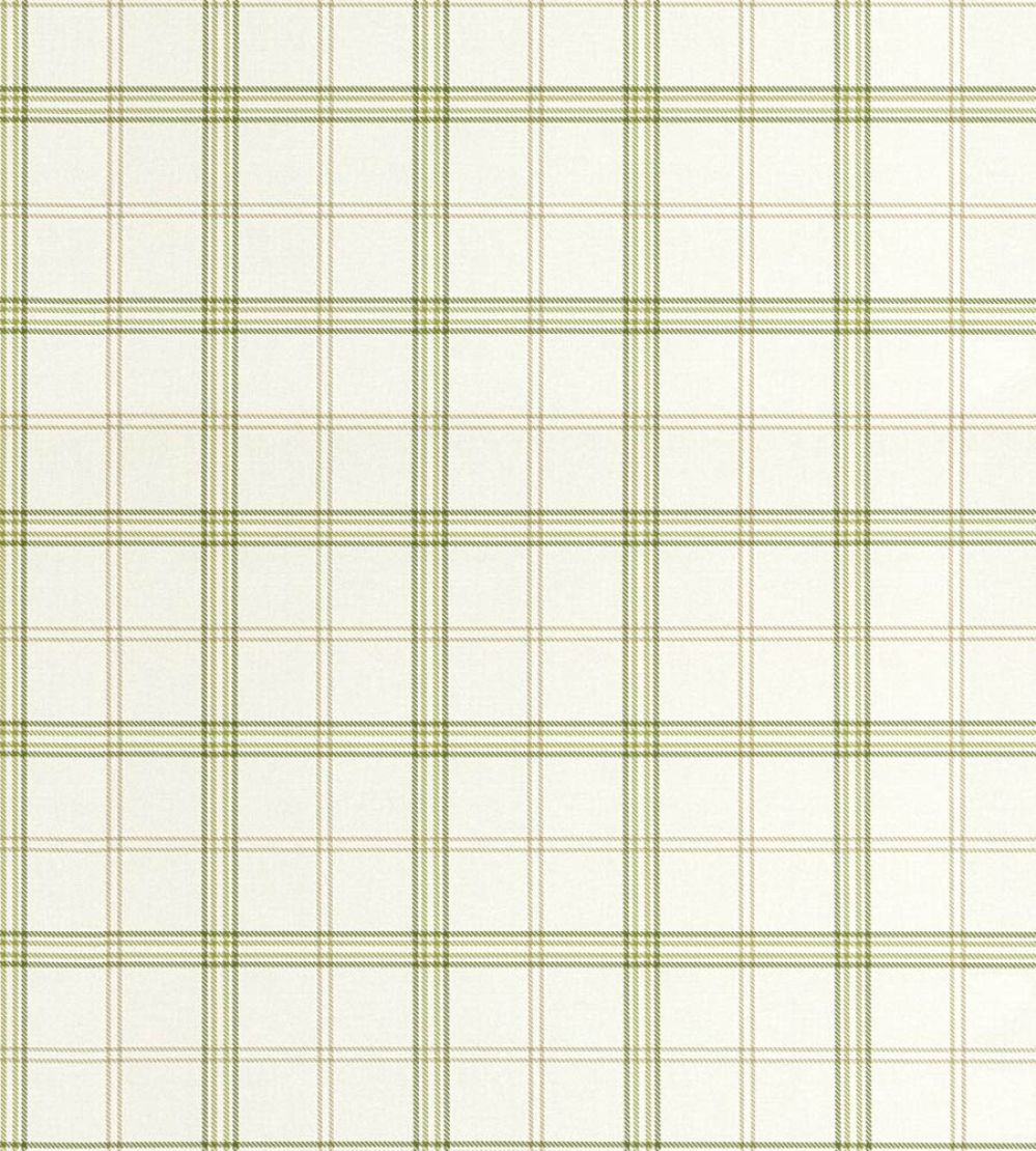 Ezra Plaid Wallpaper by Scalamandre Olive