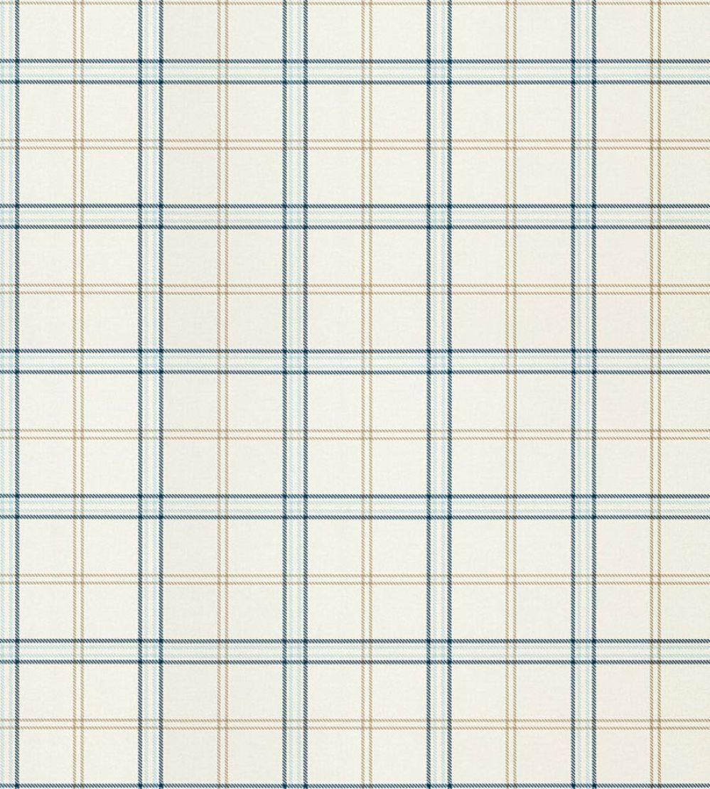 Ezra Plaid Wallpaper by Scalamandre Sky And Sea