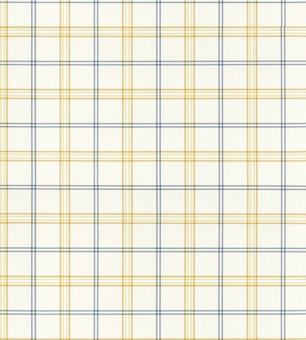 Ezra Plaid Wallpaper by Scalamandre Sun And Sea