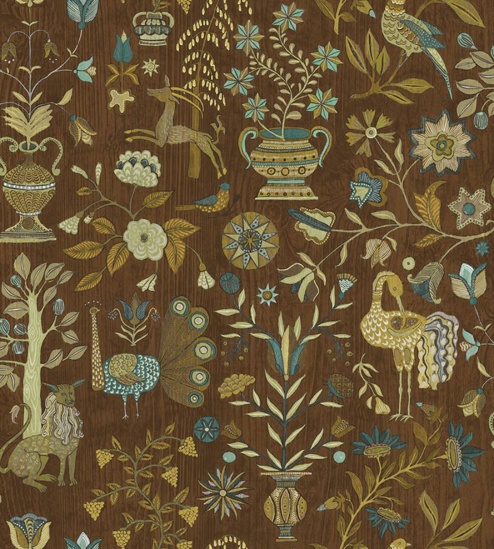 Fable Garden Wallpaper by Josephine Munsey Brown