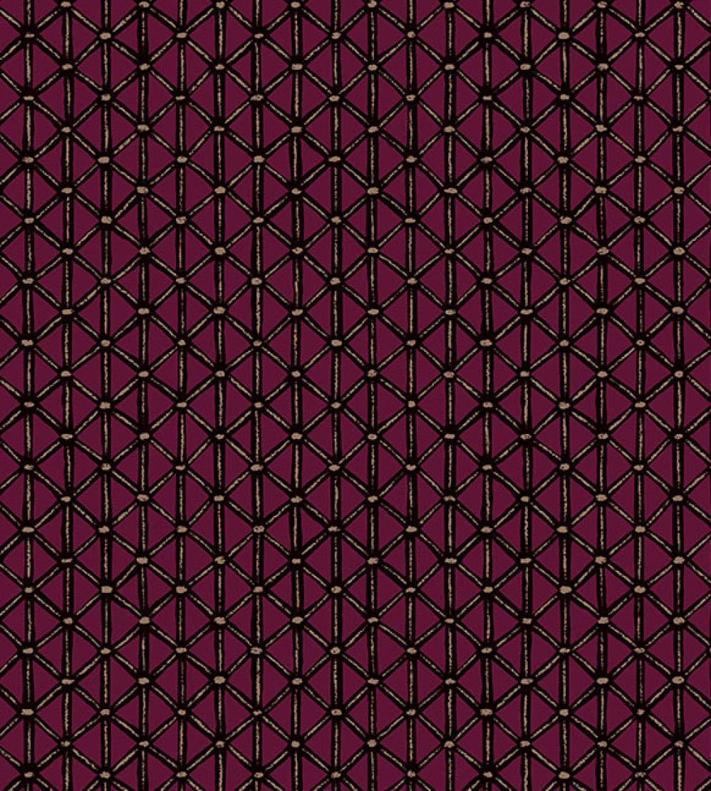 Facet Wallpaper by Eijffinger Fuschia