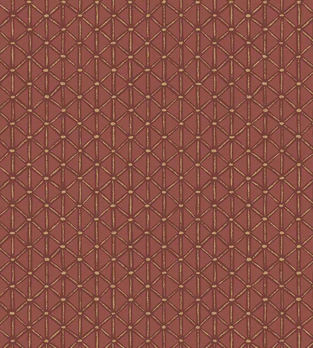 Facet Wallpaper by Eijffinger Rust Red