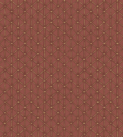 Facet Wallpaper by Eijffinger Rust Red