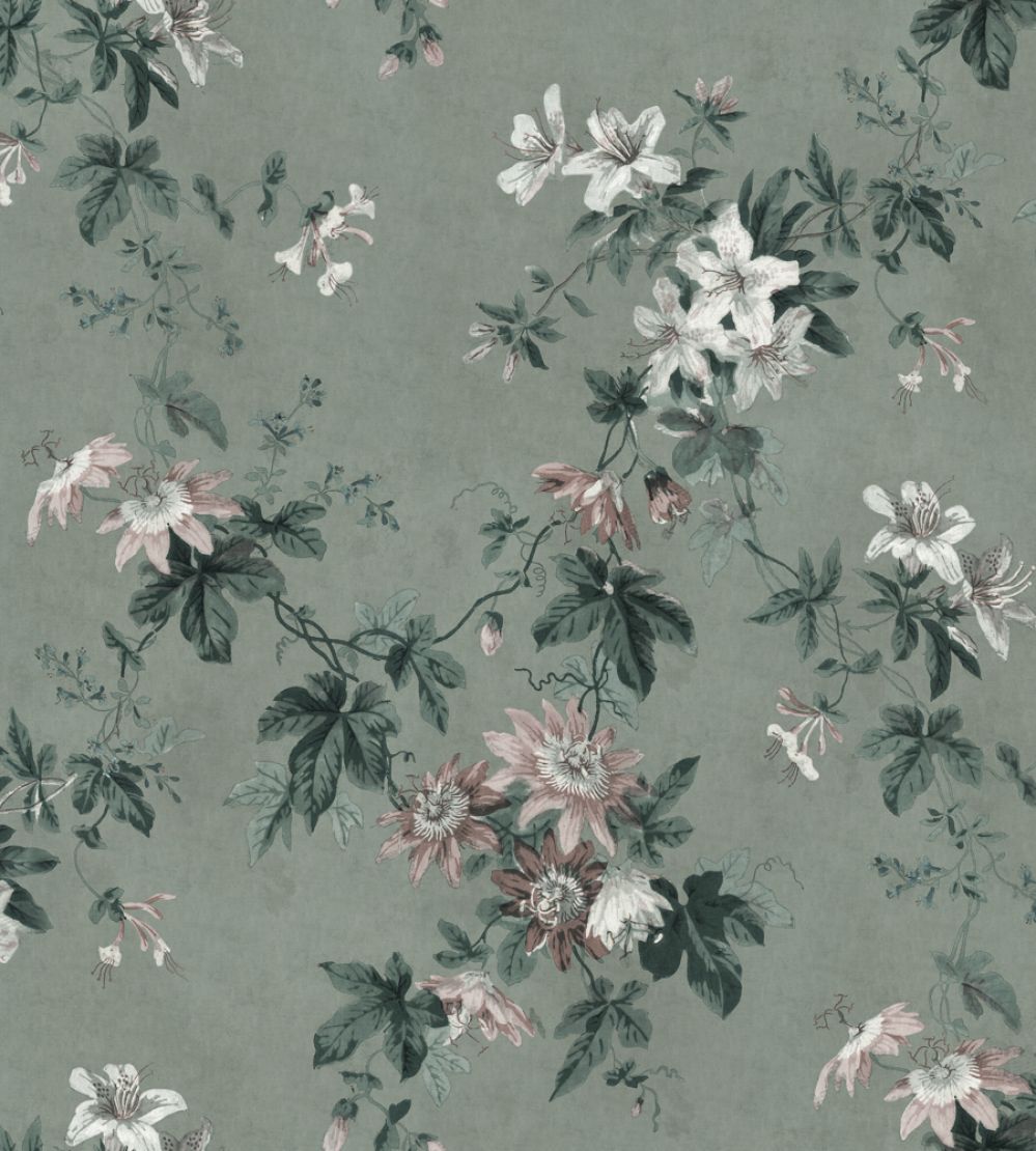 Faded Passion Mural by Sandberg Sage Green
