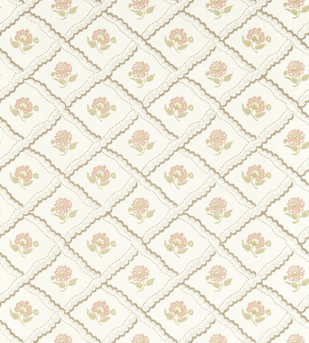 Fairdown Wallpaper by Sanderson Chocolate/Putty