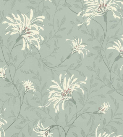 Fairhaven Wallpaper by 1838 Wallcoverings Duck Egg Blue