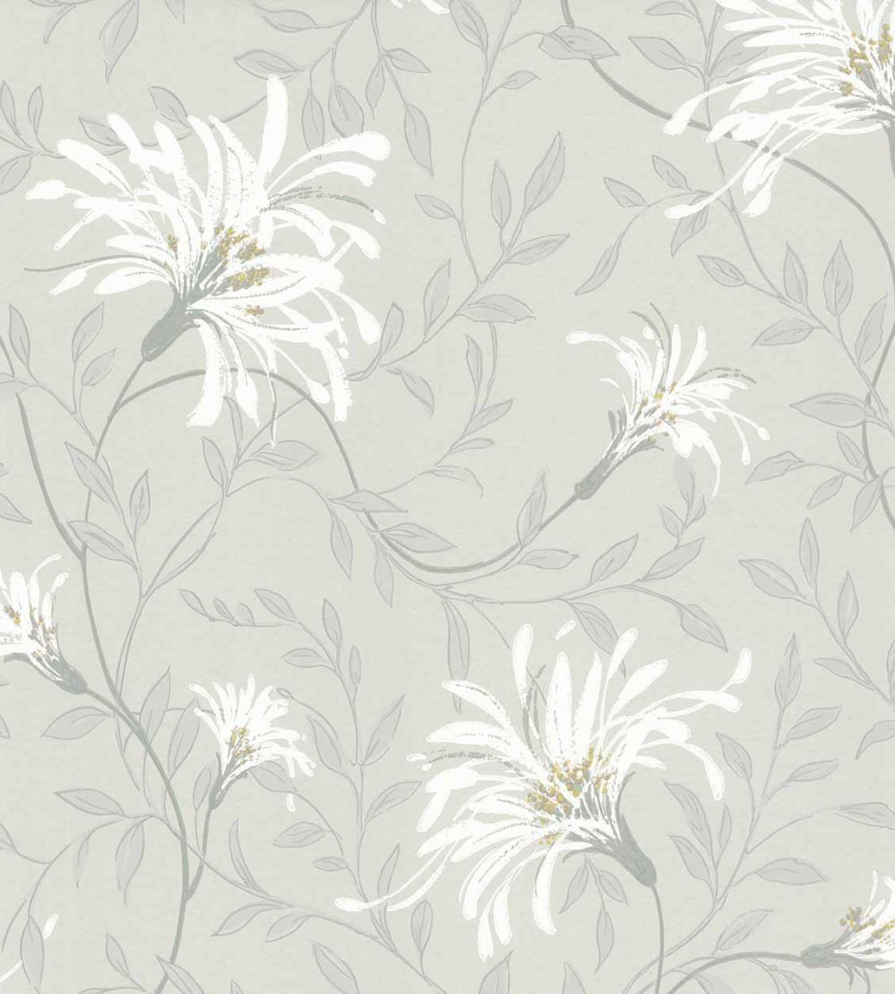 Fairhaven Wallpaper by 1838 Wallcoverings Grey Yellow
