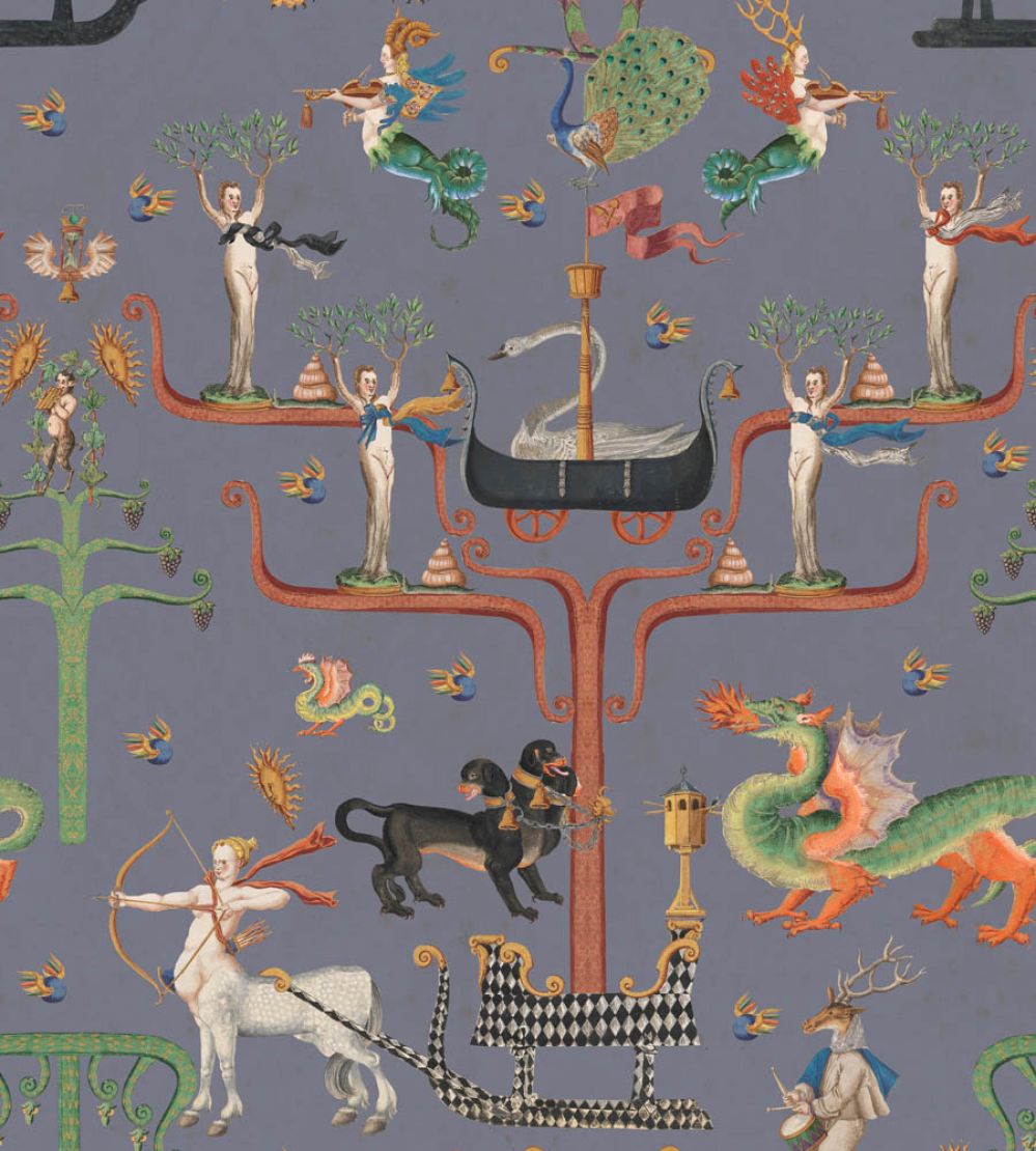 Fairies and Dragons Wallpaper by MINDTHEGAP Slate