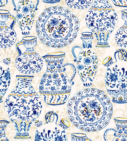 Fajalauzas Wallpaper by Tres Tintas Blue