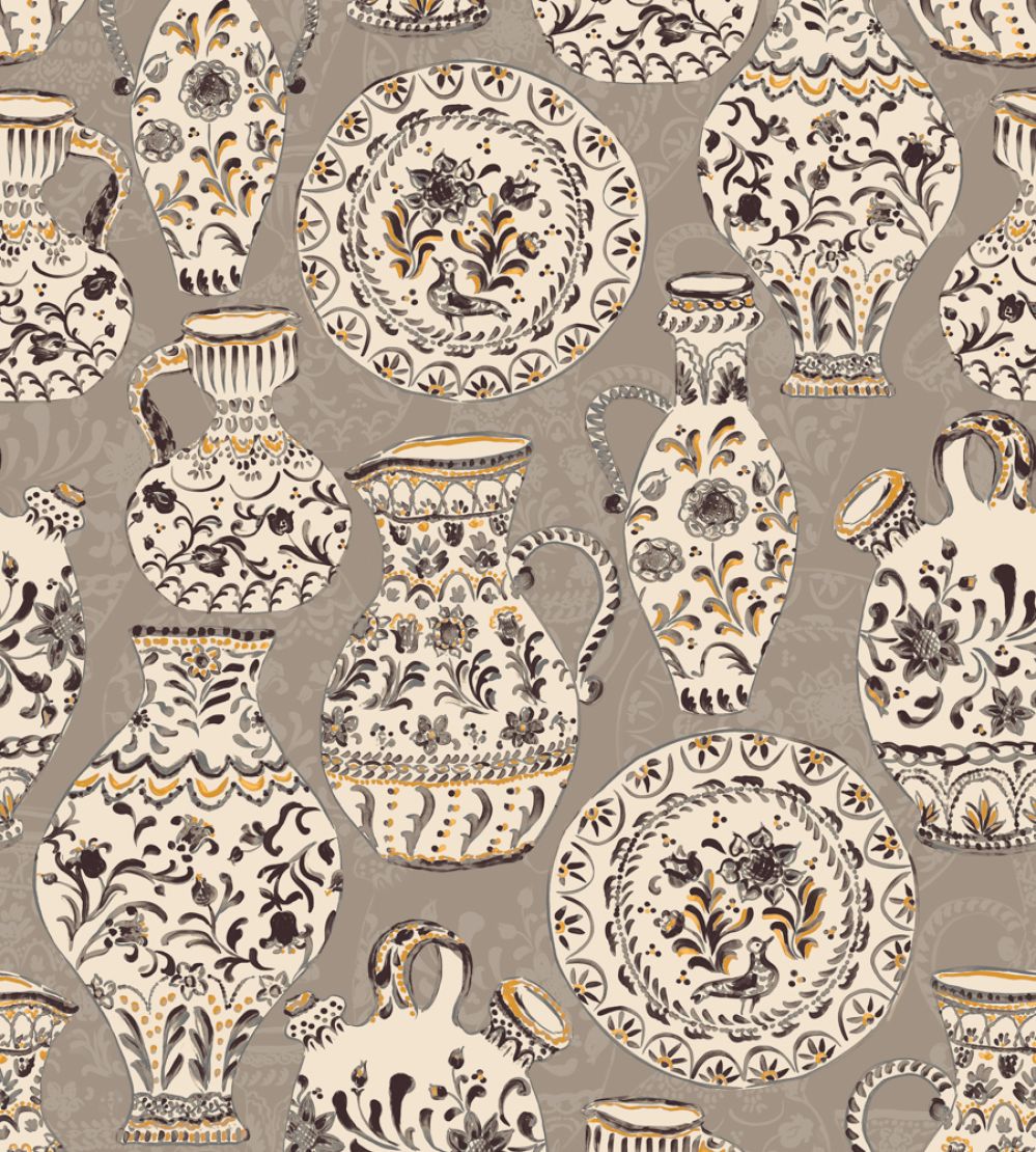Fajalauzas Wallpaper by Tres Tintas Grey
