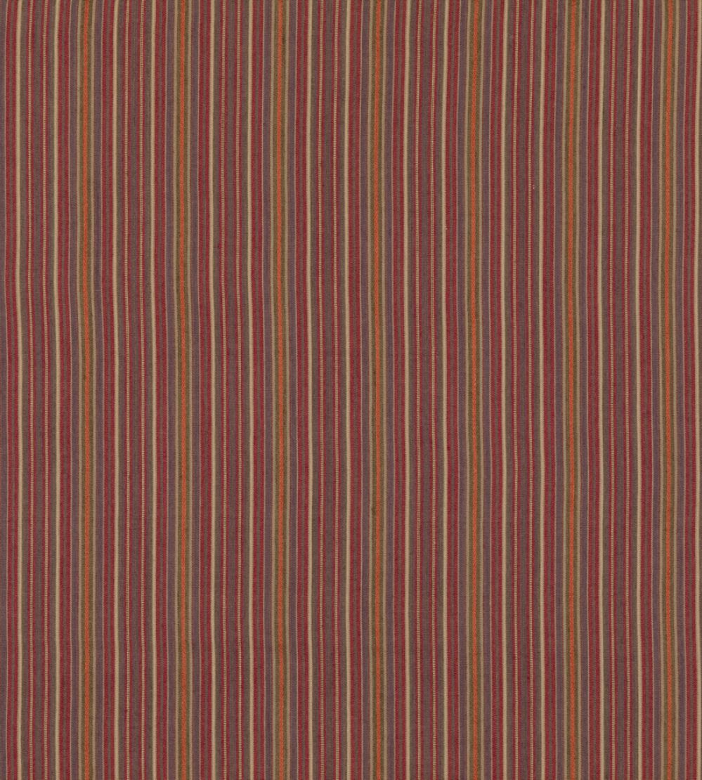 Falconer Stripe Fabric by Mulberry Home Plum