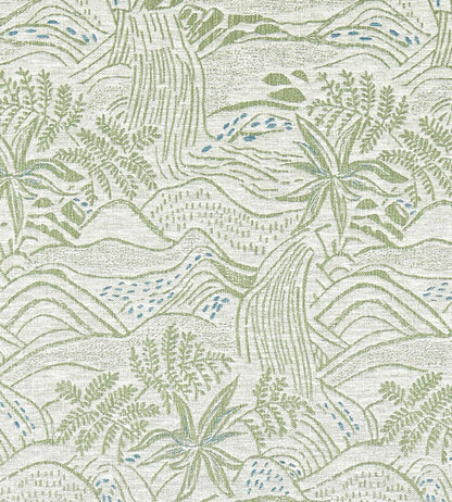 Falling Foss Weave Fabric by Scion Seaglass