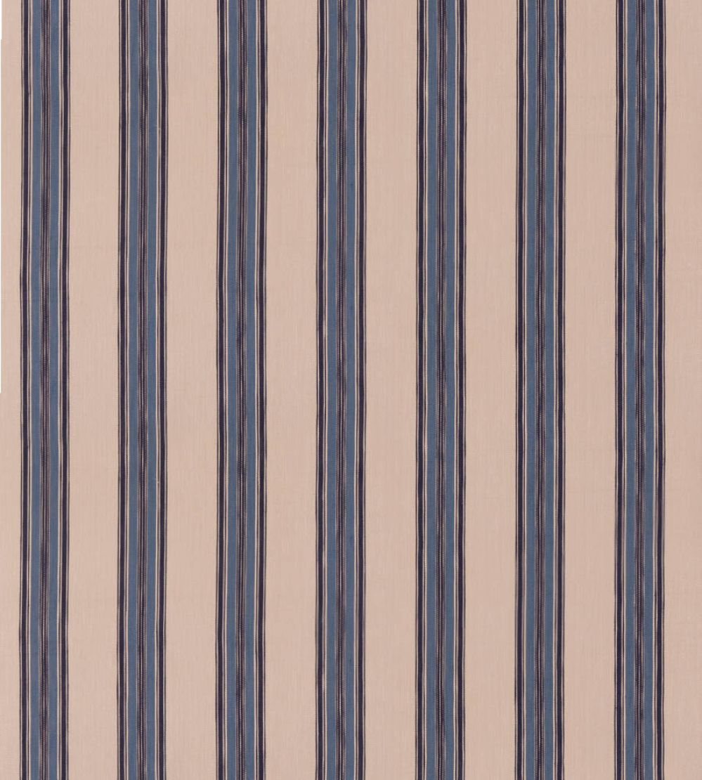Falmouth Stripe Fabric by Mulberry Home Indigo