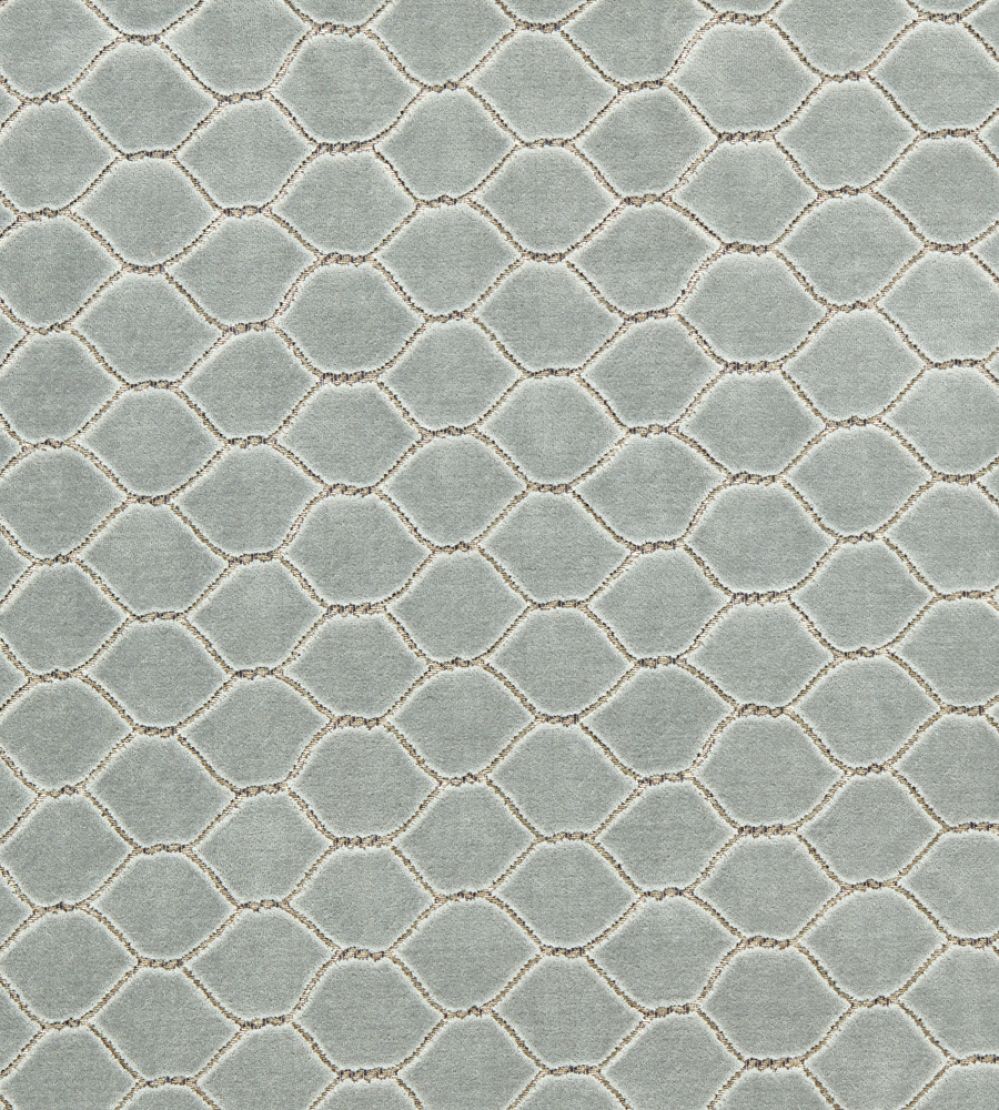 Faraday Velvet Fabric by Sanderson Porcelain