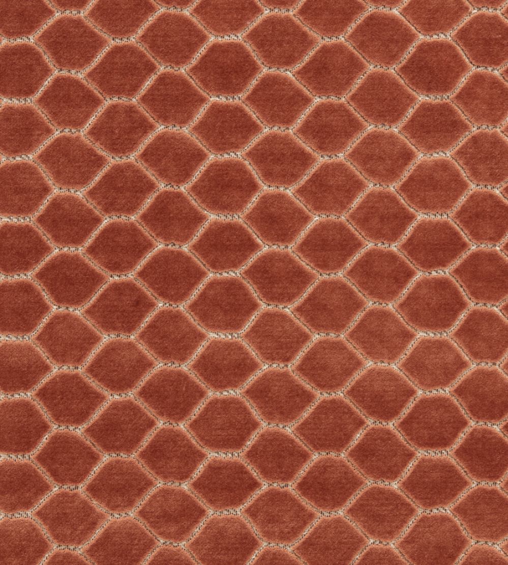 Faraday Velvet Fabric by Sanderson Sandstone