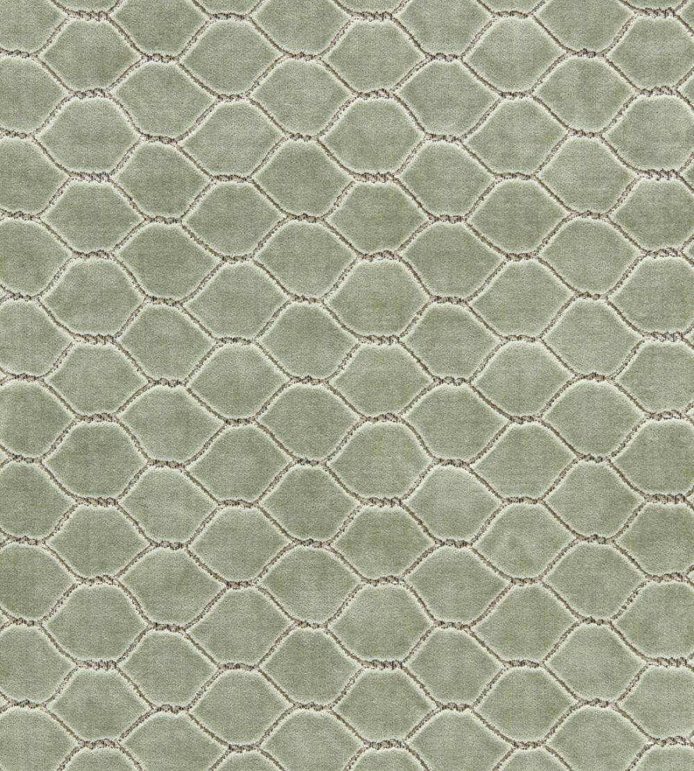 Faraday Velvet Fabric by Sanderson Smog Blue