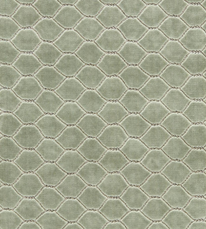 Faraday Velvet Fabric by Sanderson Smog Blue