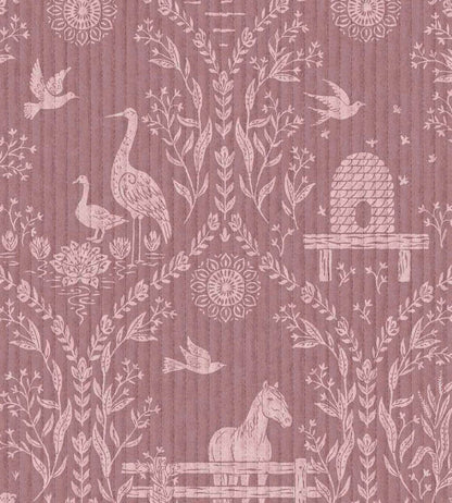 Homestead Wallpaper by Eijffinger Mauve