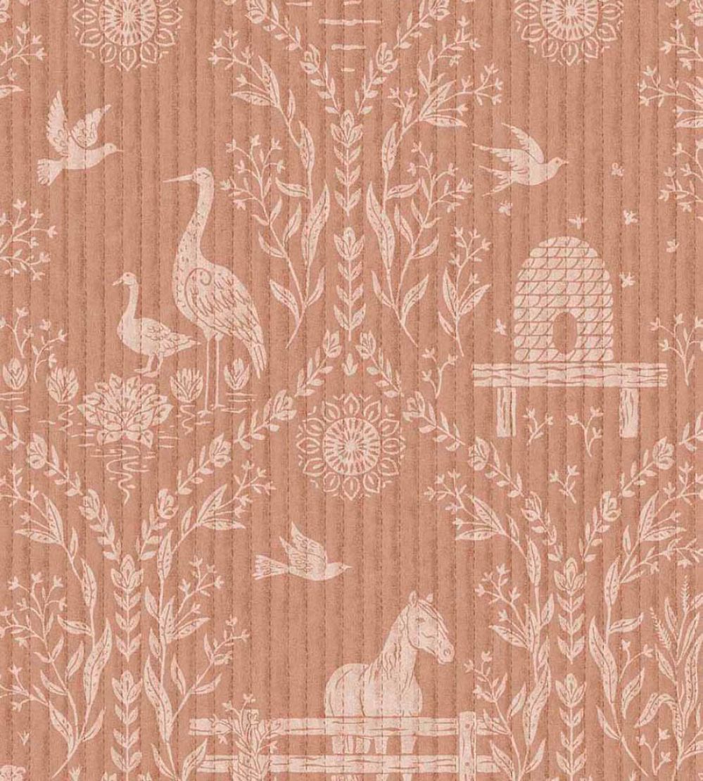 Homestead Wallpaper by Eijffinger Orange