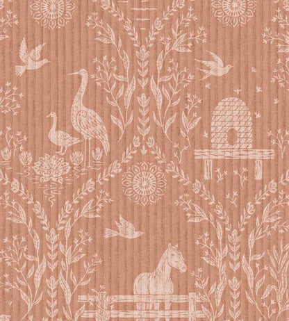 Homestead Wallpaper by Eijffinger Orange