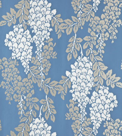 Wisteria Wallpaper by Farrow & Ball Chinese Blue