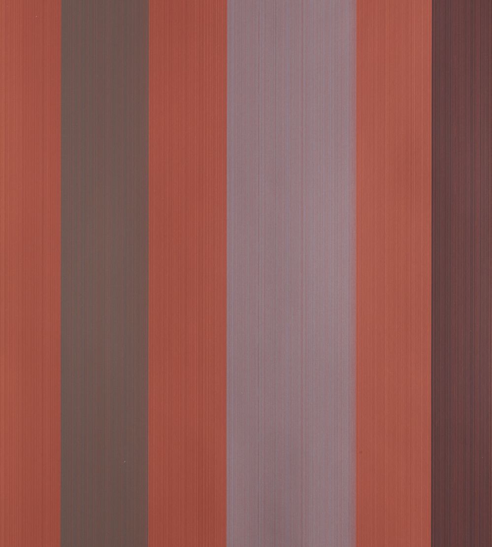 Chromatic Stripe Wallpaper by Farrow & Ball Red Earth