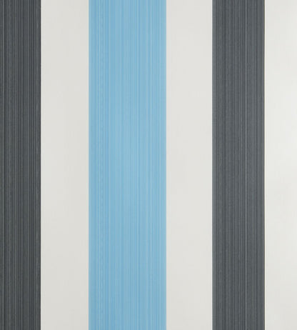 Chromatic Stripe Wallpaper by Farrow & Ball St Giles Blue