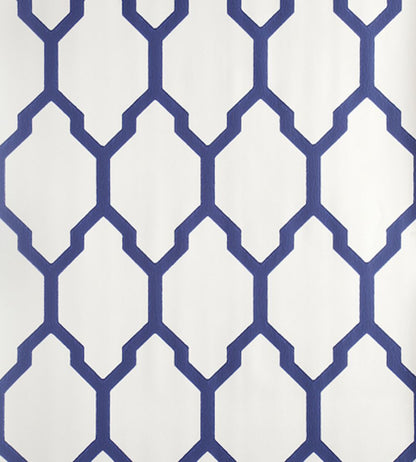 Tessella Wallpaper by Farrow & Ball Drawing Room Blue