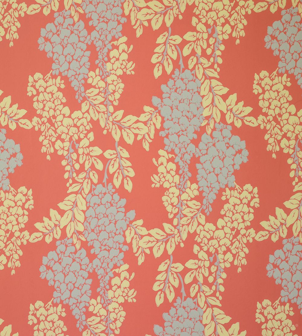 Wisteria Wallpaper by Farrow & Ball Bespoke Red