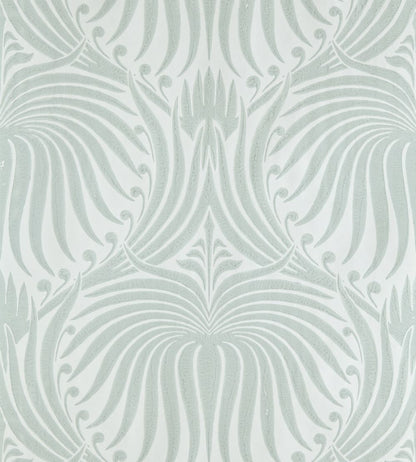Lotus Wallpaper by Farrow & Ball Pavilion Blue / Green Blue