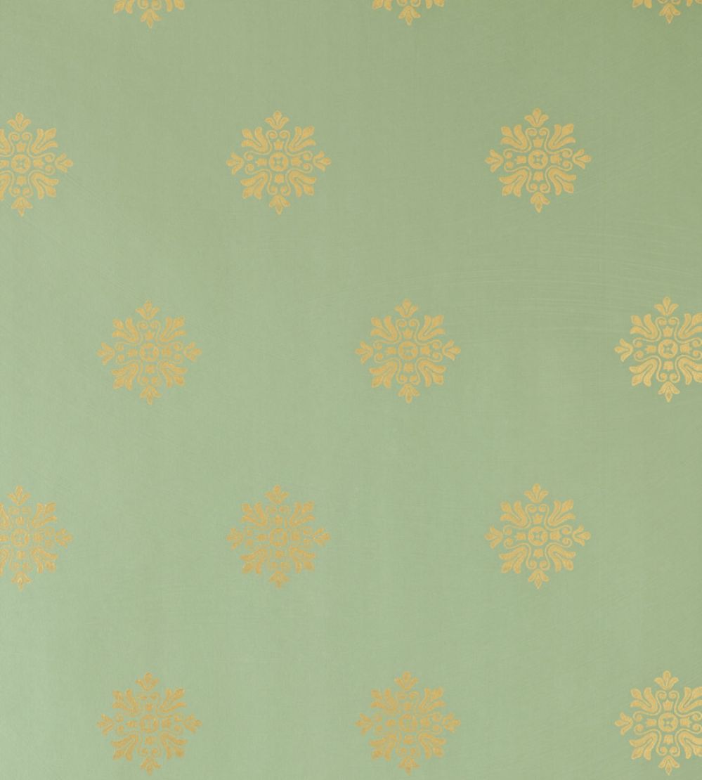 Brockhampton Star Wallpaper by Farrow & Ball Calke Green