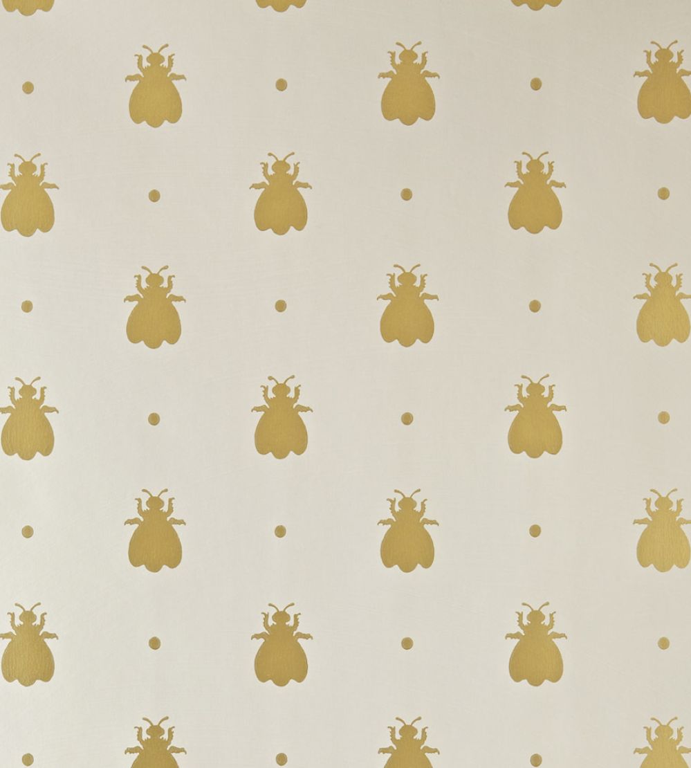 Bumble Bee Wallpaper by Farrow & Ball Light Grey