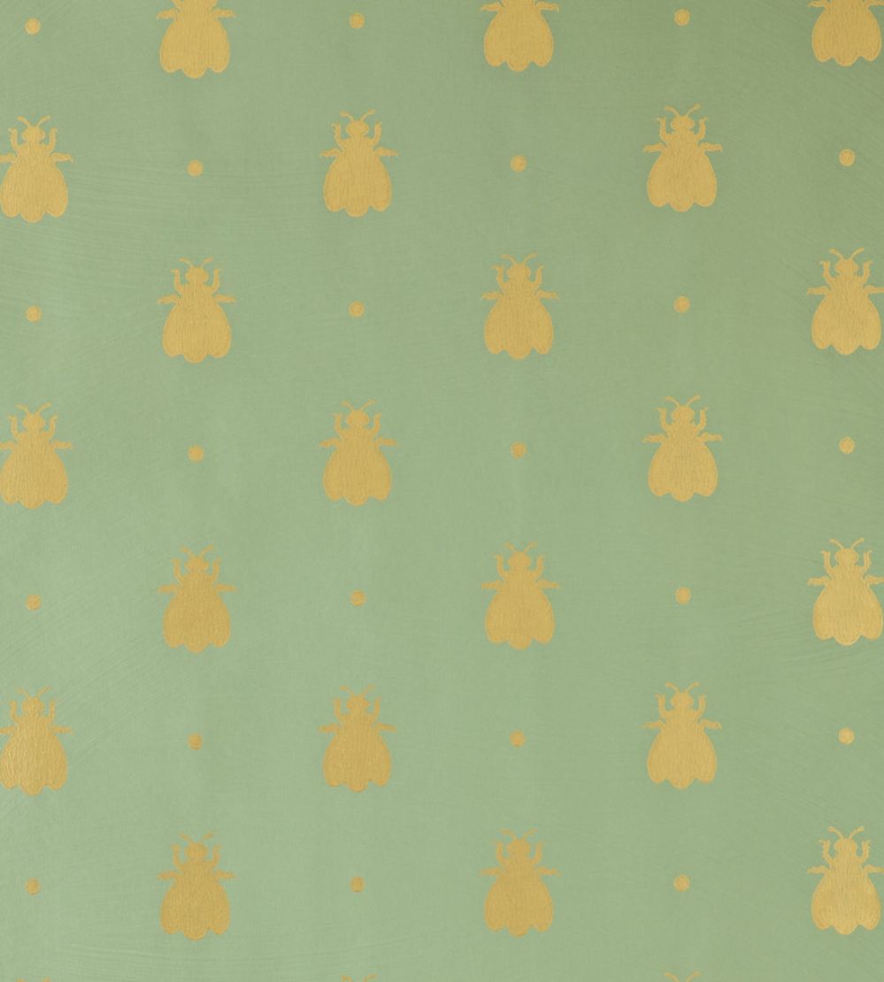 Bumble Bee Wallpaper by Farrow & Ball Suffield Green