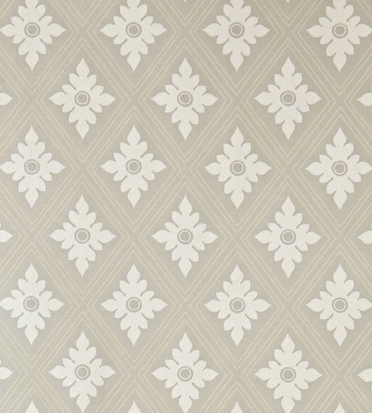 Ranelagh Wallpaper by Farrow & Ball Light Gray