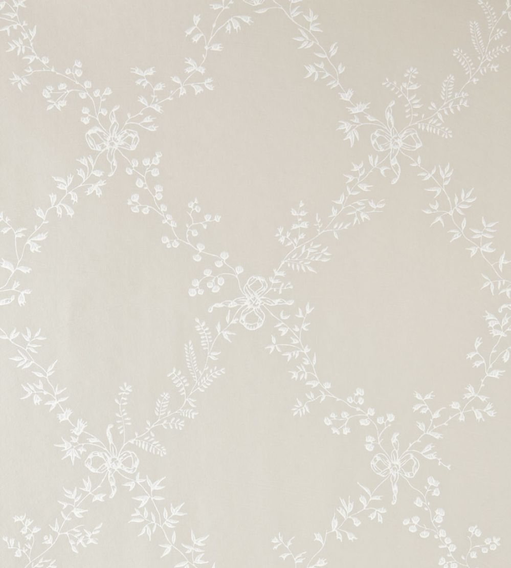 Toile Trellis Wallpaper by Farrow & Ball Stony Ground