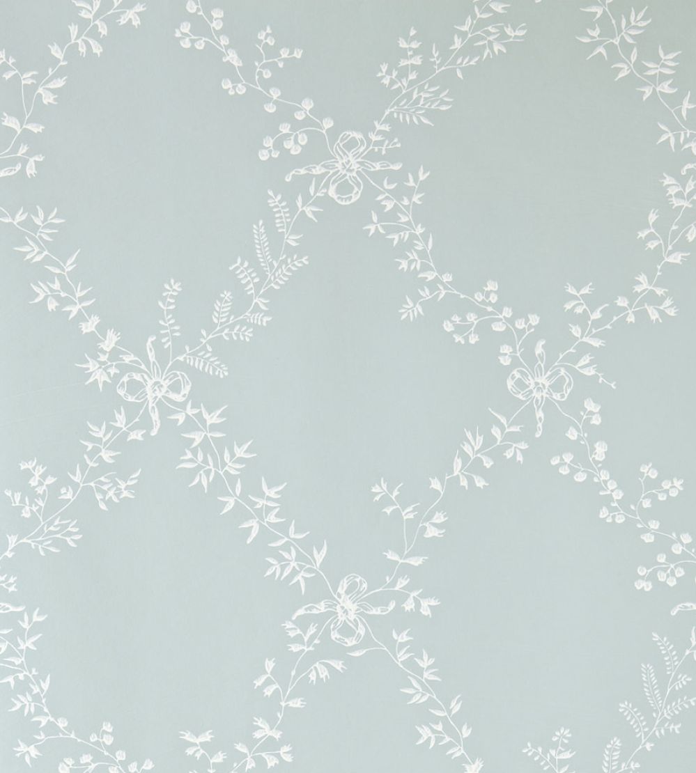 Toile Trellis Wallpaper by Farrow & Ball Pavilion Blue